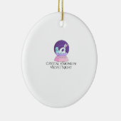 Whimsigoth Ink – Mystieke bossen, manen en magie R Keramisch Ornament (Rechts)