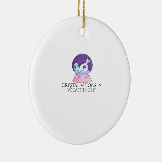 Whimsigoth Ink – Mystieke bossen, manen en magie R Keramisch Ornament (Rechts)