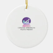Whimsigoth Ink – Mystieke bossen, manen en magie R Keramisch Ornament (Voorkant)