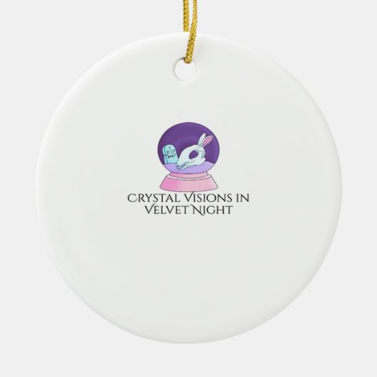 Whimsigoth Ink – Mystieke bossen, manen en magie R Keramisch Ornament (Voorkant)