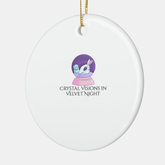 Whimsigoth Ink – Mystieke bossen, manen en magie R Keramisch Ornament (Links)