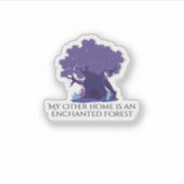 Whimsigoth Ink – Mystieke bossen, manen en magie Sticker (Voorkant)