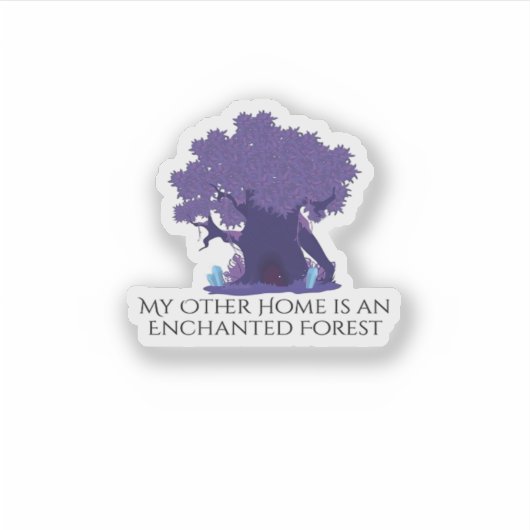 Whimsigoth Ink – Mystieke bossen, manen en magie Sticker (Voorkant)