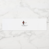 Whimsigoth Ink – Mystieke bossen, manen en magie Waterfles Etiket (Enkel label)