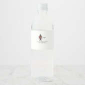 Whimsigoth Ink – Mystieke bossen, manen en magie Waterfles Etiket (Voorkant)