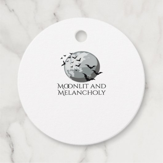 Whimsigoth Ink – Mystieke bossen, manen en magisch Bedankjes Labels (Voorkant)