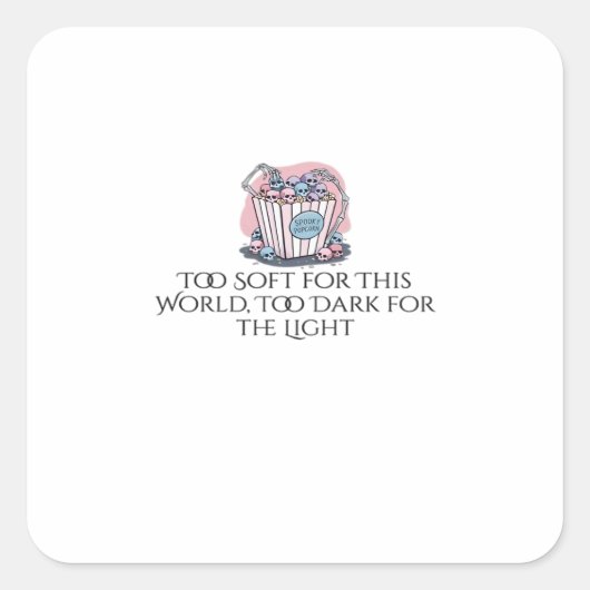 Whimsigoth Inkt – Mystieke Bossen, Manen & Magie E Vierkante Sticker (Voorkant)