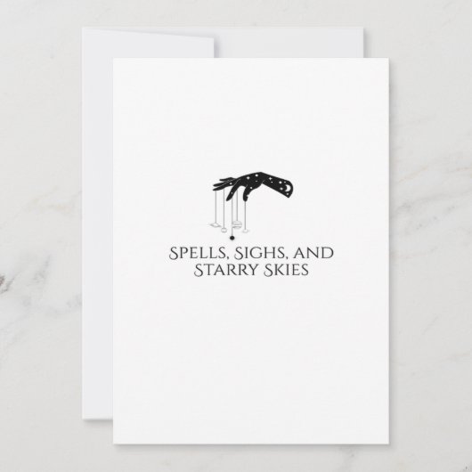 Whimsigoth Inkt – Mystieke Bossen, Manen & Magie O Feestdagenkaart (Voorkant)