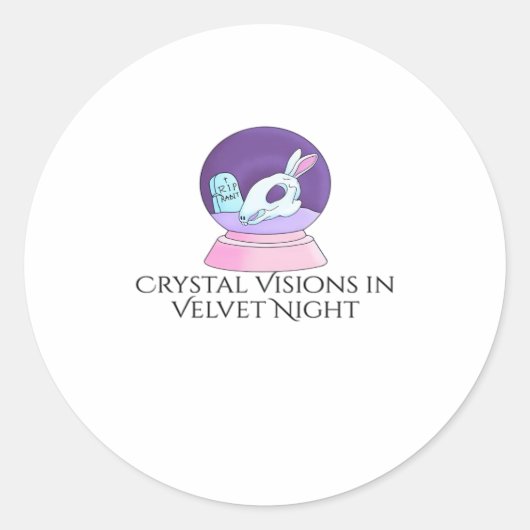 Whimsigoth Inkt – Mystieke Bossen, Manen & Magie R Ronde Sticker (Voorkant)