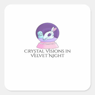 Whimsigoth Inkt – Mystieke Bossen, Manen & Magie R Vierkante Sticker