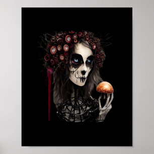 Whimsigoth - Klassieke manen en spookachtige tuine Poster