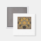 Whimsigoth Maan Klassiek Magneet (Voorkant / Achterkant)