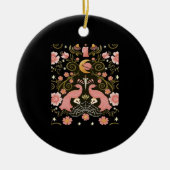 Whimsigoth Midnight Garden Graphic Keramisch Ornament (Voorkant)