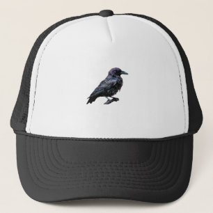 Whimsigoth Moody Floral Grungy Corvus, Raven, Crow Trucker Pet
