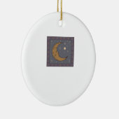 Whimsigoth Moon Classic Keramisch Ornament (Rechts)