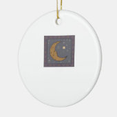 Whimsigoth Moon Classic Keramisch Ornament (Links)