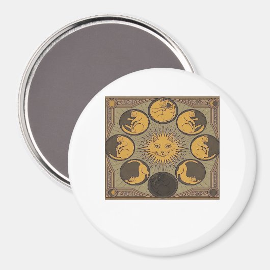 Whimsigoth Moon Classic Magneet (Voorkant / Achterkant)