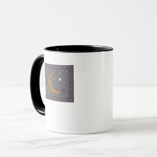 Whimsigoth Moon Classic Mok (Voorkant links)
