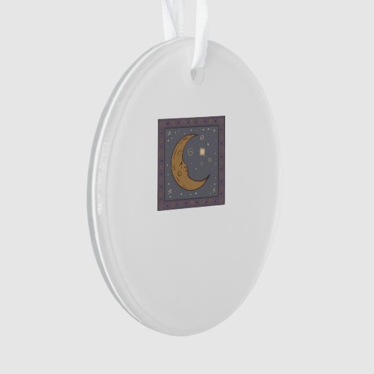 Whimsigoth Moon Classic Ornament (voorkant)