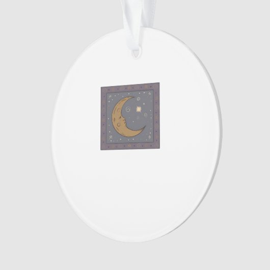 Whimsigoth Moon Classic Ornament (voorkant)