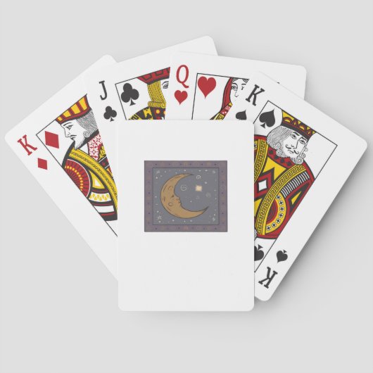 Whimsigoth Moon Classic Pokerkaarten (Achterkant)