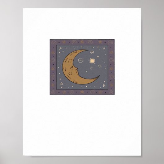 Whimsigoth Moon Classic Poster (Voorkant)