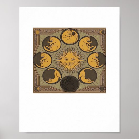 Whimsigoth Moon Classic Poster (Voorkant)