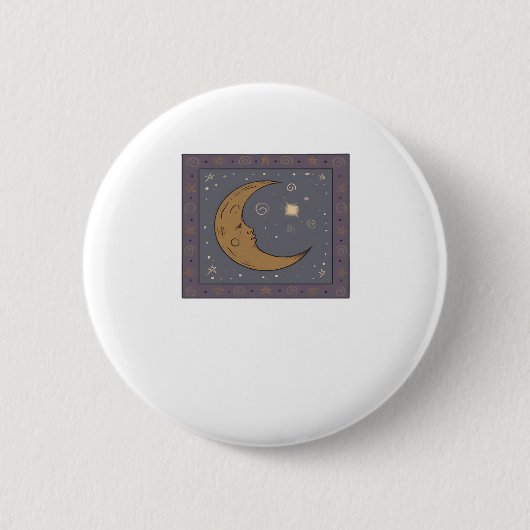 Whimsigoth Moon Classic Ronde Button 5,7 Cm (Voorkant)
