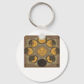 Whimsigoth Moon Classic Sleutelhanger (Voorkant)