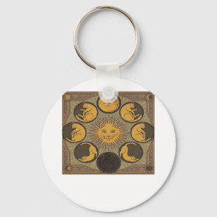 Whimsigoth Moon Classic Sleutelhanger