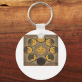 Whimsigoth Moon Classic Sleutelhanger (Voorkant)