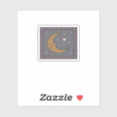 Whimsigoth Moon Classic Sticker (Vel)
