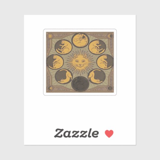 Whimsigoth Moon Classic Sticker (Vel)