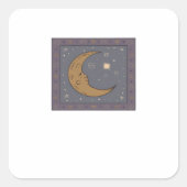 Whimsigoth Moon Classic Vierkante Sticker (Voorkant)