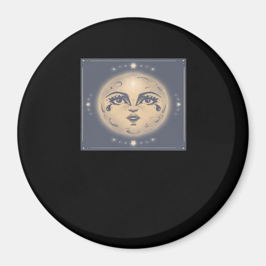 Whimsigoth Moon Magneet (Voorkant)