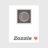Whimsigoth Moon Print Sticker (Vel)
