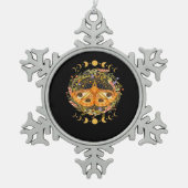 Whimsigoth Moth Classic Tin Sneeuwvlok Ornament (Voorkant)