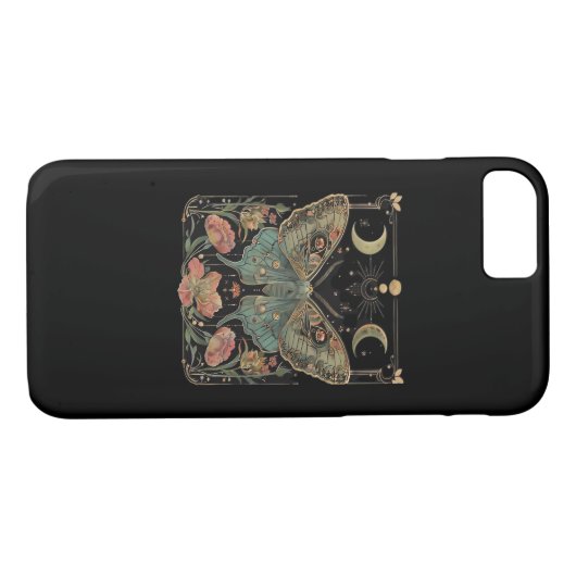 Whimsigoth Moth Shirt, Botanische Vlinder T Shirt Case-Mate iPhone Case (Achterkant (Horizontaal))