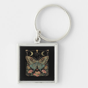 Whimsigoth Mothe Shirt, Botanische Vlinder T Shirt Sleutelhanger