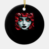 Whimsigoth - Mystieke bossen en maanmagie Keramisch Ornament (Voorkant)