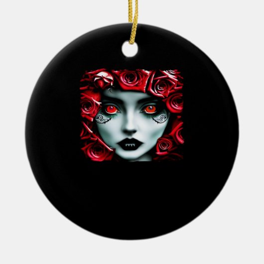 Whimsigoth - Mystieke bossen en maanmagie Keramisch Ornament (Voorkant)