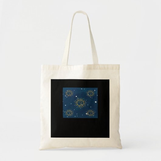 Whimsigoth Night Sky Sun Moon Witchy Classic Desig Tote Bag (Voorkant)