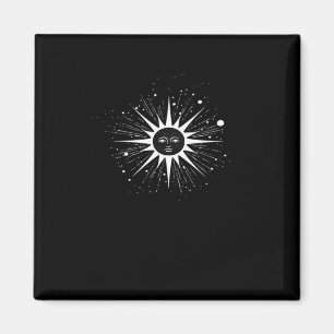 Whimsigoth Night Sky Sun Moon Witchy Classic Hallo Magneet