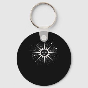 Whimsigoth Night Sky Sun Moon Witchy Classic Hallo Sleutelhanger