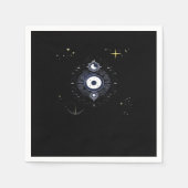 Whimsigoth Night Sky Sun Moon Witchy Classic Vinta Servet (Voorkant)