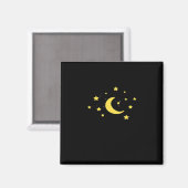 Whimsigoth Night Sky Sun Moon Witchy Magneet (Voorkant / Achterkant)
