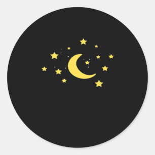 Whimsigoth Night Sky Sun Moon Witchy Ronde Sticker