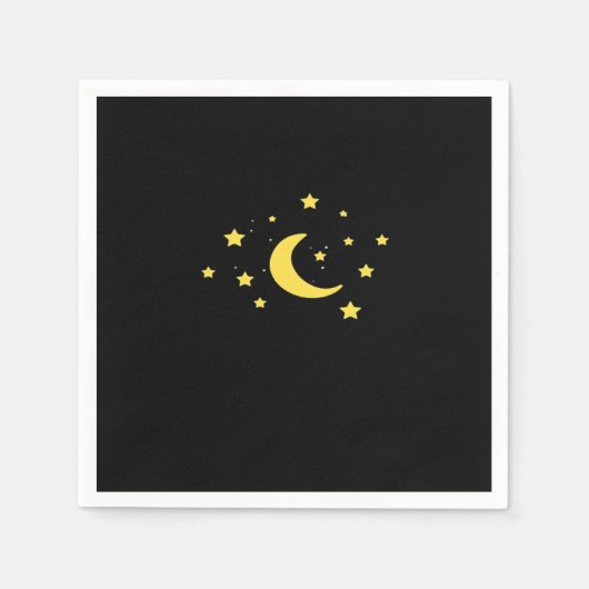 Whimsigoth Night Sky Sun Moon Witchy Servet (Voorkant)