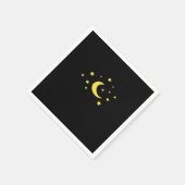Whimsigoth Night Sky Sun Moon Witchy Servet (Hoek)