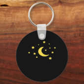 Whimsigoth Night Sky Sun Moon Witchy Sleutelhanger (Voorkant)